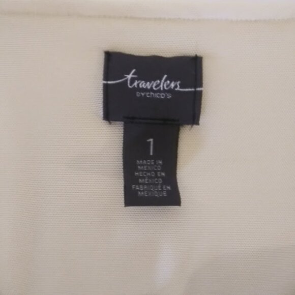 Chico's Travelers women's size 1 (Medium) yellow blouse - Picture 12 of 14